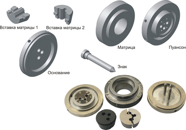 Пресс-форма для изготовления РТИ (сальник кабельного ввода СМ-Р-0074-1)
